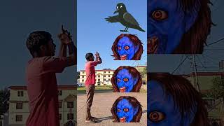 vfx YouTube shrots videoviral funny comedy Crow tota owl amp pigeon bhut 👹 [upl. by Niattirb22]