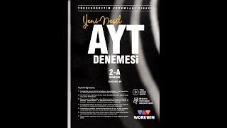 WORKWIN YAYINLARI KURUMSAL AYT2 DENEMSİ GEOMETRİ ÇÖZÜMÜ [upl. by Mcmaster726]