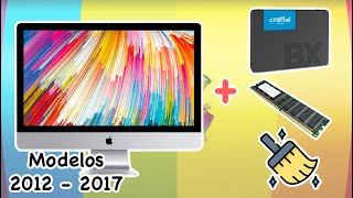 Actualiza Tu Imac 27 Modelos 2012 a 2017  Cambio De Disco  Ram  Limpieza Paso a Paso  JxR [upl. by Atteuqcaj648]