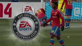 Fifa 14CSKA Moscow vs Fc Chelsea friendly matchworld class difficulty [upl. by Atnohs]