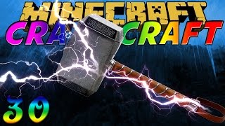 Minecraft Crazy Craft 20 quotThors Hammerquot Ep 30 wJAYG3R [upl. by Rabbaj]