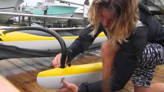 How to Rig your Outrigger Canoe with Carolina Paddleboard Co [upl. by Seema205]