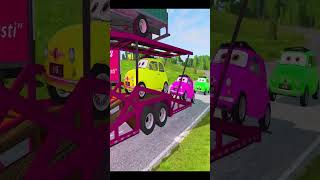 Cars vs Speed Bumps  Train vs Cars  Truck vs Cars  BeamNg Drive 667 beamngdrive beamng [upl. by Elbam]