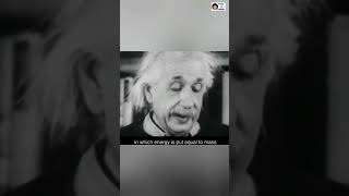 Sir Albert Einsteins speech explaining the energy equation quotEmc2quot 💯🧠einstein energy [upl. by Ahsirkal]