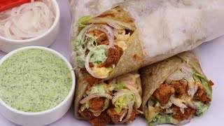 Chicken Tikka Paratha Roll By Recipes of the World [upl. by Ahsikat]