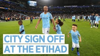 CITY SIGN OFF AT THE ETIHAD  City 10 Leicester [upl. by Krigsman]