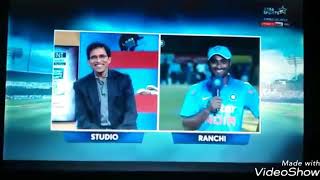 Ambati rayadu speaks telugu with CM KCR and also with harsha bhogle [upl. by Initof]