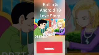 Krillin and Android 18 Kiss  Krillin amp Android 18 Love Story Android18 Krillin love [upl. by Anada]