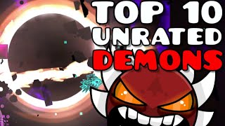 Top 10 UNRATED Extreme Demons that SHOULD BE RATED in 2024 Geometry Dash [upl. by Aibos]