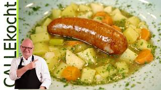 Holsteiner Kartoffelsuppe  Der wahre Kartoffeleintopf mit Mettenden [upl. by Allbee]