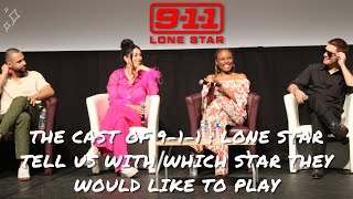 The cast of 911  Lone Star tell us with which star they would like to play on the show [upl. by Attekal]