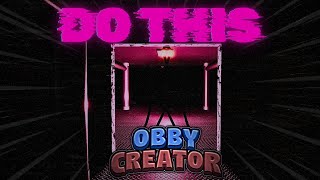 Can you make a GOOD HORROR GAME in Obby Creator Part 2 [upl. by Mcgregor]