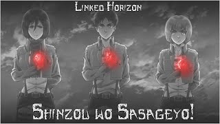 Shinzou wo Sasageyo  Lyrics Español HD [upl. by Adyela]