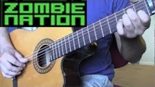 Zombie Nation  Kernkraft 400 Acoustic Guitar [upl. by Cimah]