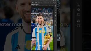 How to Remove Watermark in Photoshop  Photoshop Tutorial shorts photoshop [upl. by Drawyah]