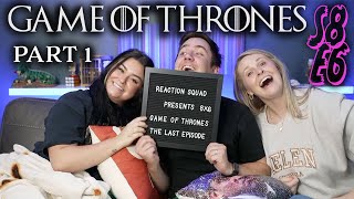 Game Of Thrones  S8 E6  quotThe Iron Thronequot  PART 1 FIRST TIME REACTION [upl. by Lundeen]