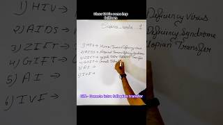 Class 12 Biology hiv aids ai zift full form science education teacher trending [upl. by Tomi471]