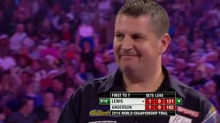 BACKTOBACK CHAMP Anderson v Lewis  2016 World Darts Championship [upl. by Yuk]