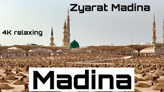 Madina  Madina Zyarat  Madina 4K relaxing video  Masjid Al Nabvi [upl. by Nacul]