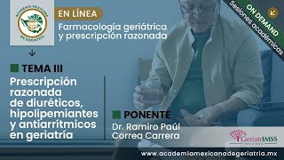 “Prescripción razonada de diuréticos hipolipemiantes y antiarrítmicos en geriatría” [upl. by Zina846]