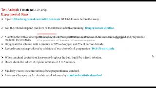 Bioassay Oxytocin [upl. by Dorelle]