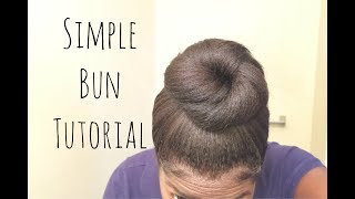 Quickest Bun Tutorial on Youtube  no weavebun former [upl. by Aelber]