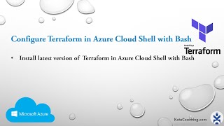 Configure Terraform in Azure Cloud Shell with Bash  Terraform with Azure [upl. by Eeldivad]