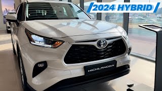 2024 TOYOTA HIGHLANDER HYBRID 25L CUV AWD Interior and Exterior Details Walkaround View [upl. by Anedal]