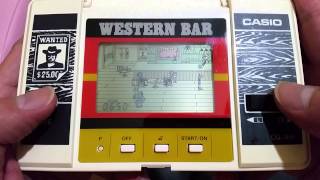 Vintage Casio Western Bar handheld game [upl. by Eiznek]