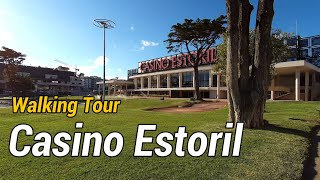 Casino Estoril Gardens  Walking Tour in Cascais  Portugal 4K [upl. by Evy]