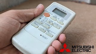 Mitsubishi AC Remote Control Not Working Problem  How to fixReset [upl. by Shig777]