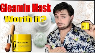 Gleamin Vitamin C Clay Mask Review  Does It Work Is it Worth it  Chris Gibson [upl. by Durand190]