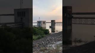 Benbrook Lake Dam At The Point of Overflowing Texas  Benbrook  Flooding [upl. by Arlette165]