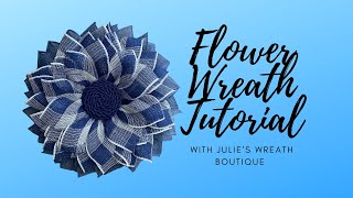 How to Make a Wreath  Beginner Wreath Tutorial  Flower Wreath DIY  New Wreath Frame  DIY Wreath [upl. by Neddy]