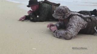 CRRC Combat Rubber Raiding Craft  USMC amphibious landings [upl. by Mccartan]