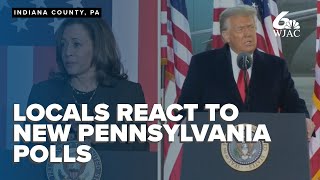 Local reaction to newest PA presidential polls ahead of Indiana Co Trump rally [upl. by Urias]