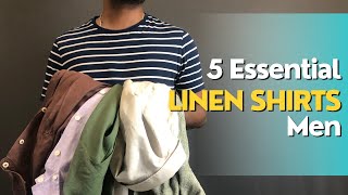 5 Best LINEN SHIRTS for every Budget  Essential Linen shirt for Men [upl. by Nauqyt]