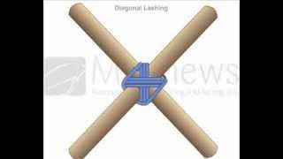 How to Tie Diagonal Lashing [upl. by Kenneth]