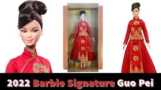 2022 ✅ GUO PEI BARBIE DOLL 👗 BARBIE SIGNATURE Barbie Lunar New Year doll ❤️ doll Adult collector [upl. by Orten]