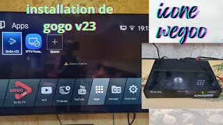 ICONE WEGOO TELECHARGEMENT ET INSTALLATION DE GOGO V23 [upl. by Astra]