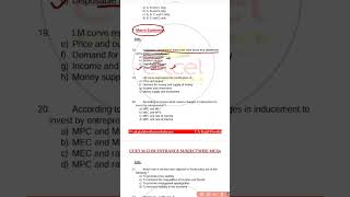 CUET Mcom Entrance Past Year Subject wise MCQs Macro Economics Class2 COQP08 shorts ytshorts [upl. by Otila]