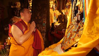 GLOBALink  Panchen Rinpoche visits Jokhang Temple in Lhasa Tibet [upl. by Ilyak]