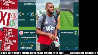 UCHAMBUZI LIVE  SIMBA SC VS MTIBWA SUGAR LETS TALK ABOUT FOOTBALL [upl. by Alby576]