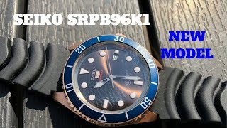 Seiko SRPB96K1 Rose Gold Chocolate Automatic Dive Watch [upl. by Arsuy908]