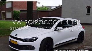 150HP VOLKSWAGEN SCIROCCO 14 TSI CAXA STOCK VS STAGE 1 TUNED ACCELERATION  BERKPerformance [upl. by Yrolam]