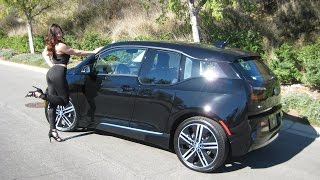 New 2017 BMW i3 Rex  Around 180 mile range  20quot Wheels  BMW Review [upl. by Shotton]