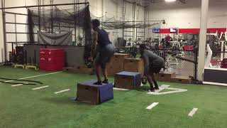 INCREASE VERTICAL JUMP amp Power with Weighted Box Jumps amp Depth Drop Jumps with Eccentric Isometrics [upl. by Bonn355]