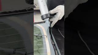 Broken car rear window replacement ASMR 🚙🔊 shorts satisfying viralchannel window foryou [upl. by Oira]