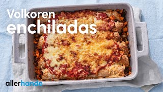 Volkoren enchiladas met gehakt en tomaat  Recept  Allerhande [upl. by Luapleahcim]