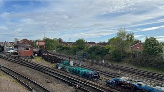 Severn Valley Railway  Live Rail Cam  Kidderminster Town  60532 Blue Peter heads back to Crewe [upl. by Linis64]